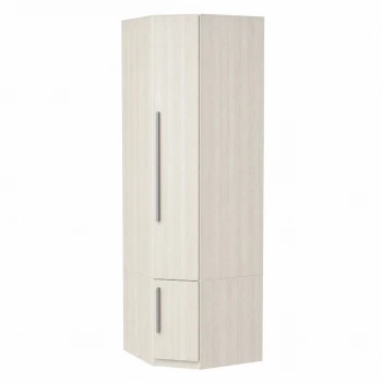 Guarda Roupa de Canto com prateleiras 1231 Ilan Carvalho Claro