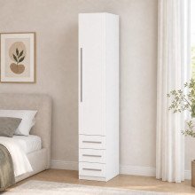Guarda-Roupa Compacto Modular 1232 Direito Branco