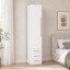 Guarda-Roupa Compacto Modular 1232 Esquerdo Branco