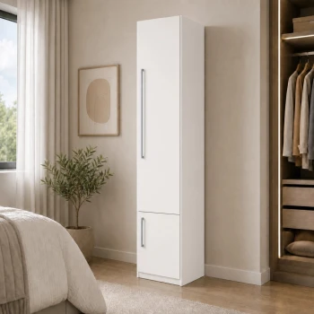 Guarda-Roupa Modular 1P Sapateira 1233 Direito Branco