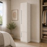 Guarda-Roupa Modular 1P Sapateira 1233 Direito Carvalho Claro