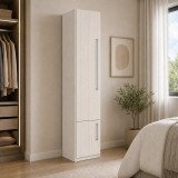 Guarda-Roupa Modular 1P Sapateira 1233 Esquerdo Carvalho Claro