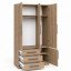 Guarda-Roupa Modular de 3 Portas 1249 Castanho