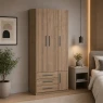 Guarda-Roupa Modular de 3 Portas 1249 Castanho