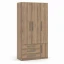 Guarda-Roupa Modular de 3 Portas 1249 Castanho