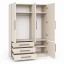 Guarda-Roupa Modular de 3 Portas1249 Carvalho Claro