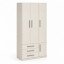Guarda-Roupa Modular de 3 Portas1249 Carvalho Claro
