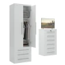 Guarda-Roupa de Solteiro 2 Portas Modular 1303 Branco