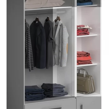 Kit Fechamento p/ Módulo 3 portas 1249 Com 2 Prateleiras Carvalho Claro