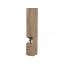 Guarda-Roupa De 1 Porta Com Mesa de Cabeceira 1416 Direito Castanho