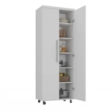 Armário Multiuso 2 Portas com 5 Prateleiras 1305 Ilan Branco