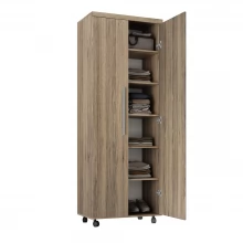 Armário Multiuso 2 Portas com 5 Prateleiras 1305 Ilan Castanho