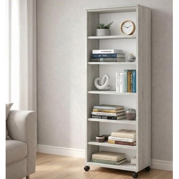 Armario Multiuso com 5 Prateleiras 1311 Ilan Carvalho Claro