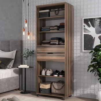 Armário Multiuso 2 Gavetas com Prateleiras 1340 San Remo